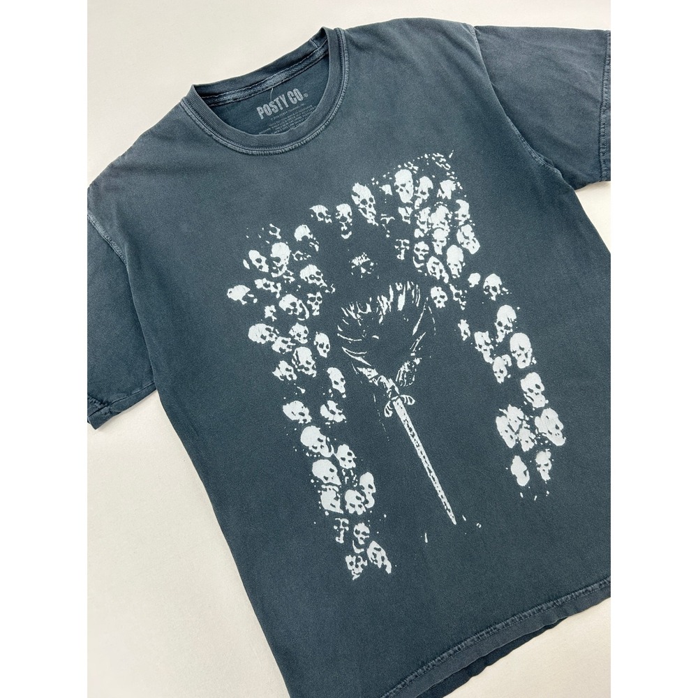 Post Malone 2019 Hollywoods Bleeding Tour Shirt Mens Medium Black Skulls Sword